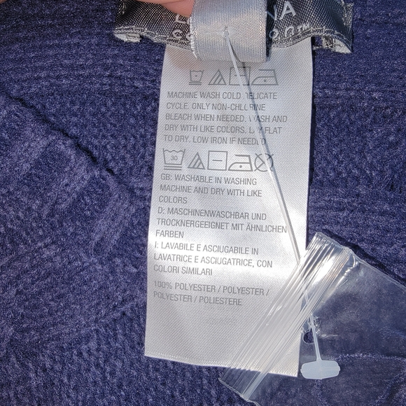 NWT Lisa Rinna Collection Blue Poncho Sweater - Picture 4 of 6